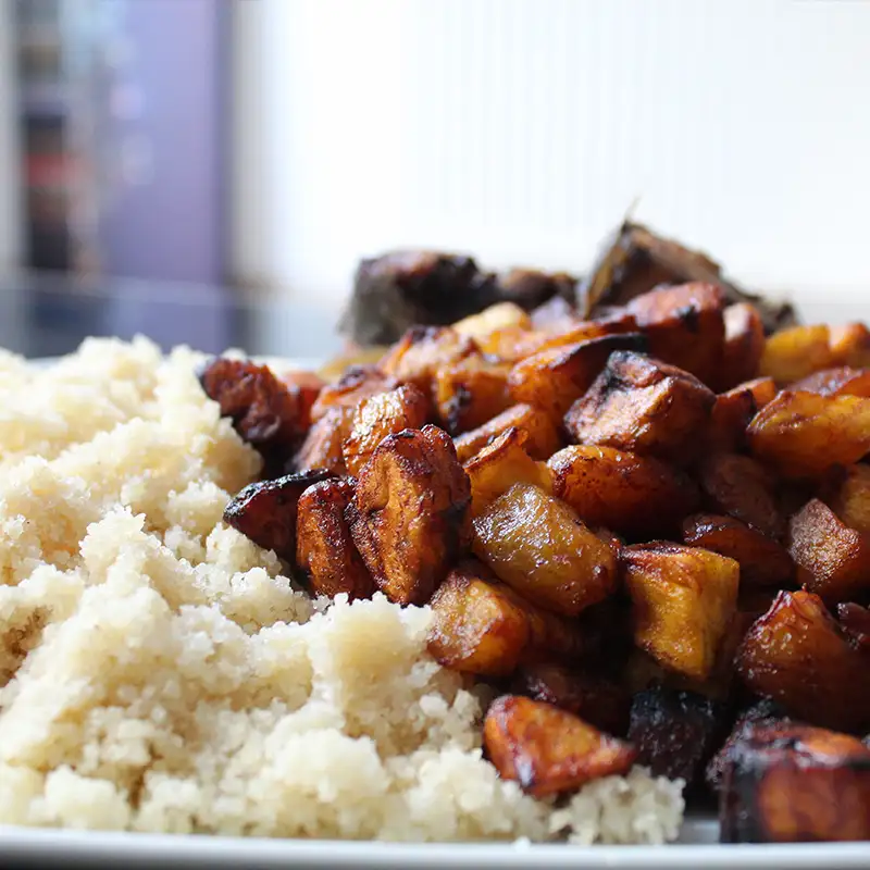 Attiéké au poulet